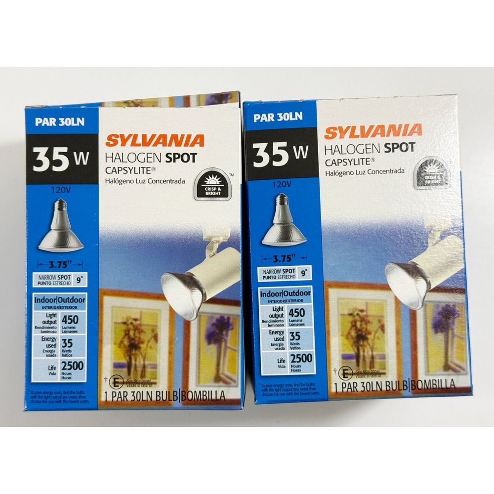 SYLVANIA‎ 35PAR30LN/CAP/SPL/NSP Light Bulbs LOT OF 2